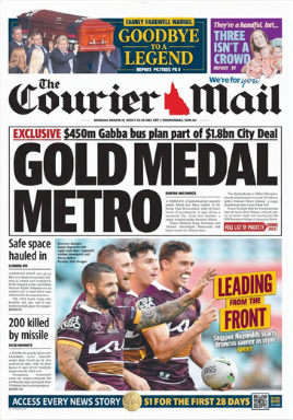 COURIER MAIL newspaper detail image